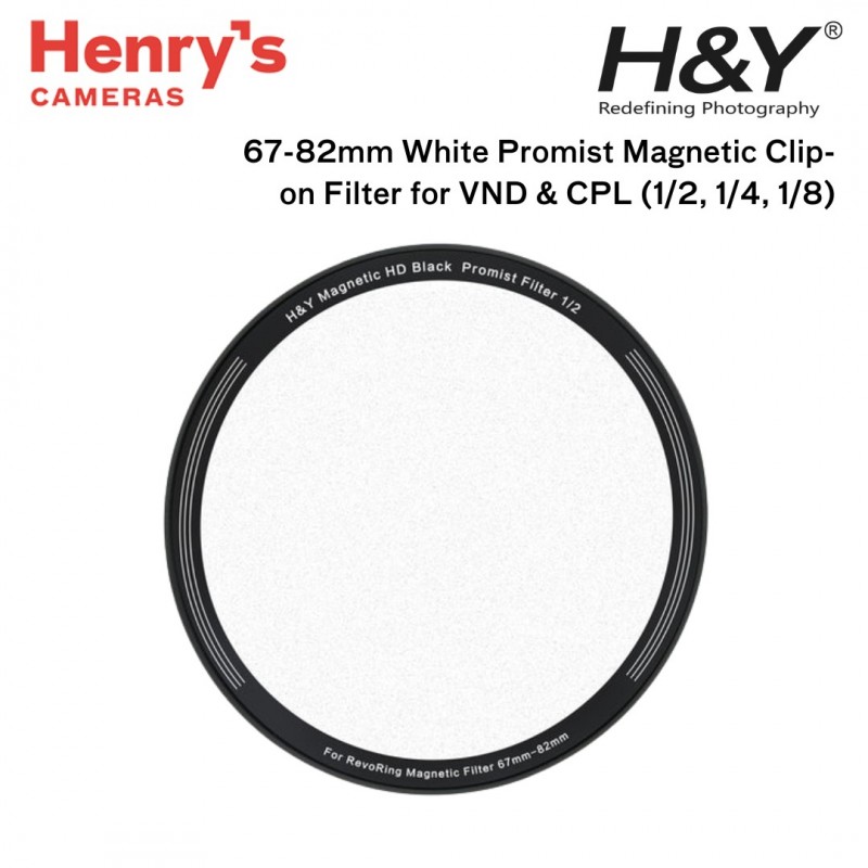 H&Y 67-82mm White Promist Magnetic Clip-on Filter for